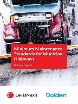 cover image of Minimum Maintenance Standards for Municipal Highways